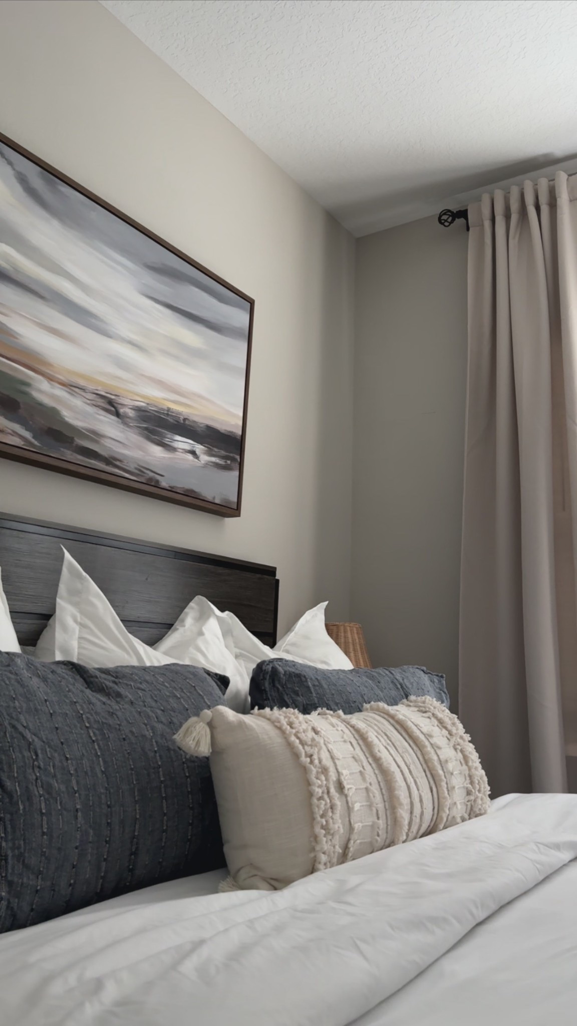 Turning my guest room into a dream vibe 💭 Cozy bedding, chic artwork, and the perfect curtains to pull it all together 🛏️ #BedroomGoals #HomeDecorInspo #CozyVibes #Bedding 

#LTKFindsUnder50 #LTKStyleTip #LTKHome