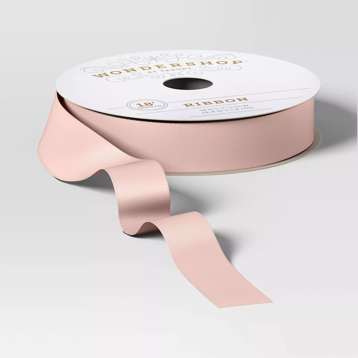 18' Cozy Christmas Premium Ribbon Pink Satin- Wondershop™ | Target