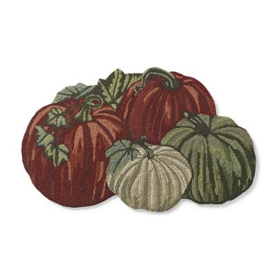 Shaped Pumpkin Door Mat | Frontgate | Frontgate