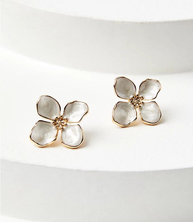 Oversized Flower Stud Earrings | LOFT