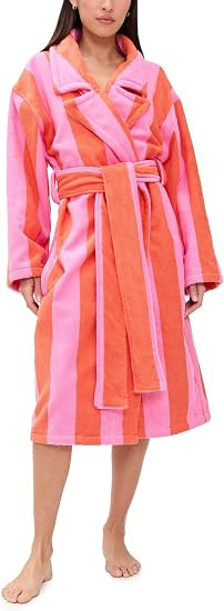 HOMMEY Women's Core Stripe Robe | Amazon (US)