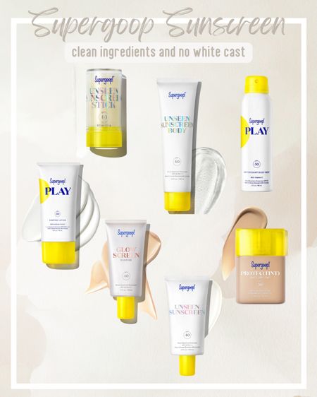 Supergoop sunscreen is a must this summer! Clean ingredients and leaves no white cast especially those who are with a dark complexion. Sunscreen stick and sunscreen mist 

#LTKFamily #LTKSwim #LTKActive