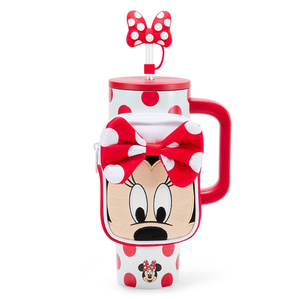 Minnie Mouse 30 oz. Stainless Steel Travel Tumbler with Straw plus Zip Case | Disney Store