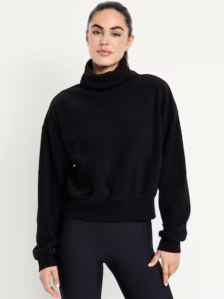 Performance Microfleece Mock Neck Sweatshirt | Old Navy (US)