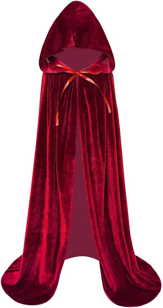 Makroyl Kids Velvet Cloak Cape With Hooded For Halloween Christmas Cosplay Costumes | Amazon (US)