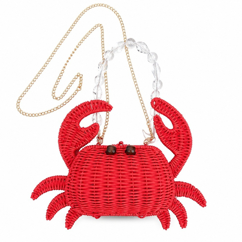 Tommy Bahama Crab Wicker Crossbody Bag Red Nautical Novelty Vacation NEW | Poshmark
