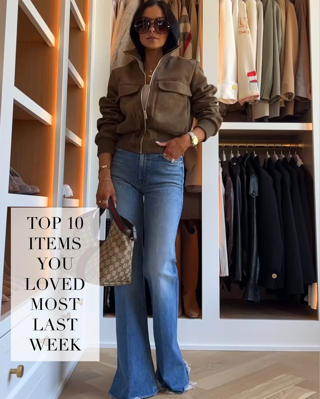 Last week’s best sellers 
Zara faux suede bomber jacket under $100
Zara neutral jacket 
Mother denim wearing a 23
Amazon Hermes inspired bag 
Target denim that looks like Mother the Hustler jeans! Wearing a 00

#LTKootd #LTKOver40 #LTKmomlife