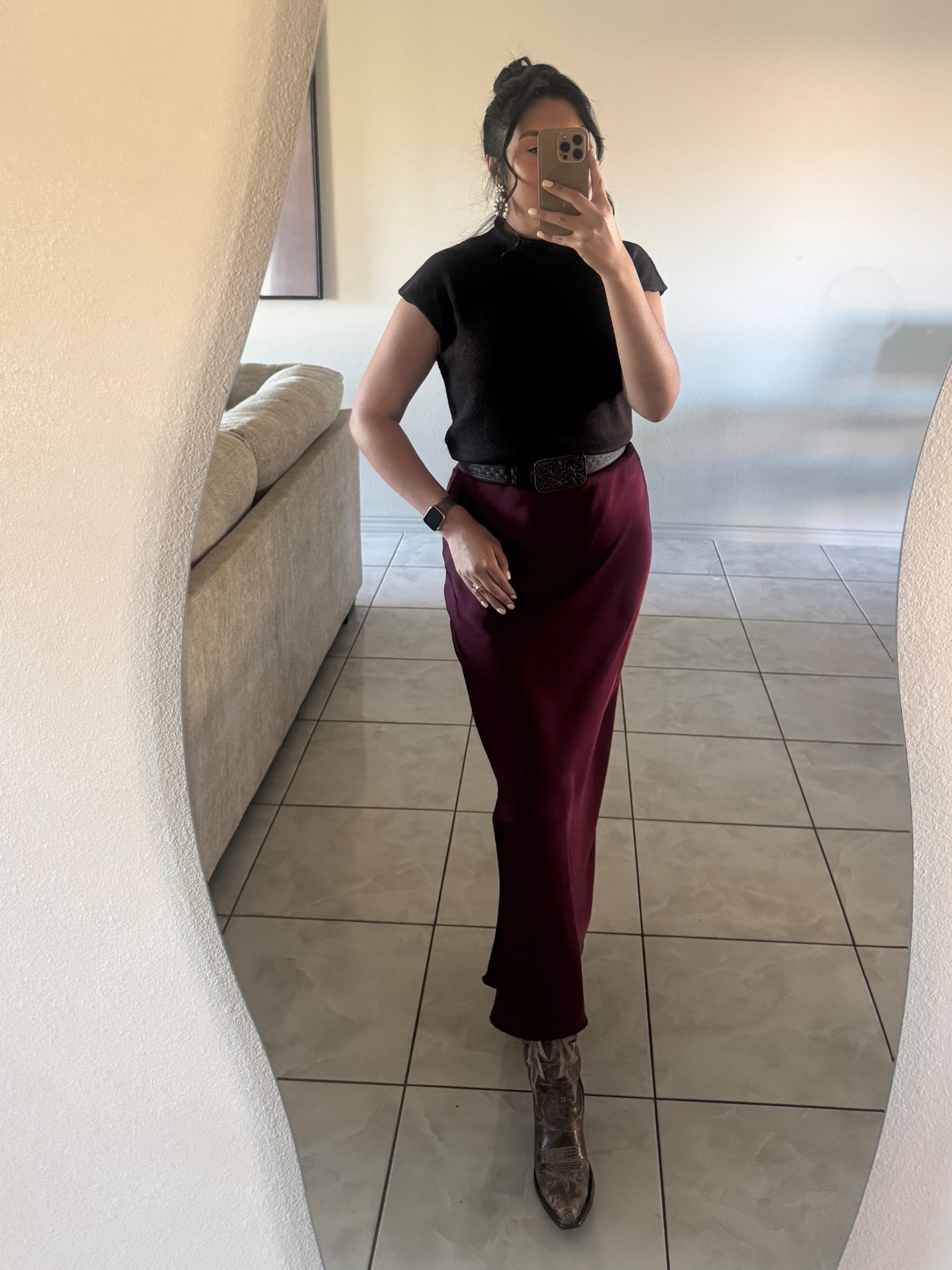Chocolate brown with wine is my entire personality rn ⚡️

This is a perfect outfit to go to the office to church or on a date night. You can dress it up or dress it down and the pieces are so versatile 💫 

#LTKootd #LTKdayinmylife #LTKValentine