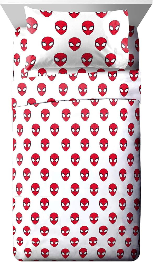 Jay Franco Marvel Spiderman Spidey Daze Twin Sheet Set - 3 Piece Set Super Soft and Cozy Kid’s ... | Amazon (US)
