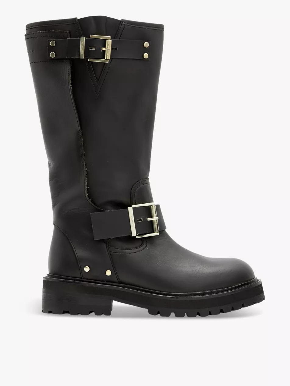 Tay buckled leather knee-high boots | Selfridges