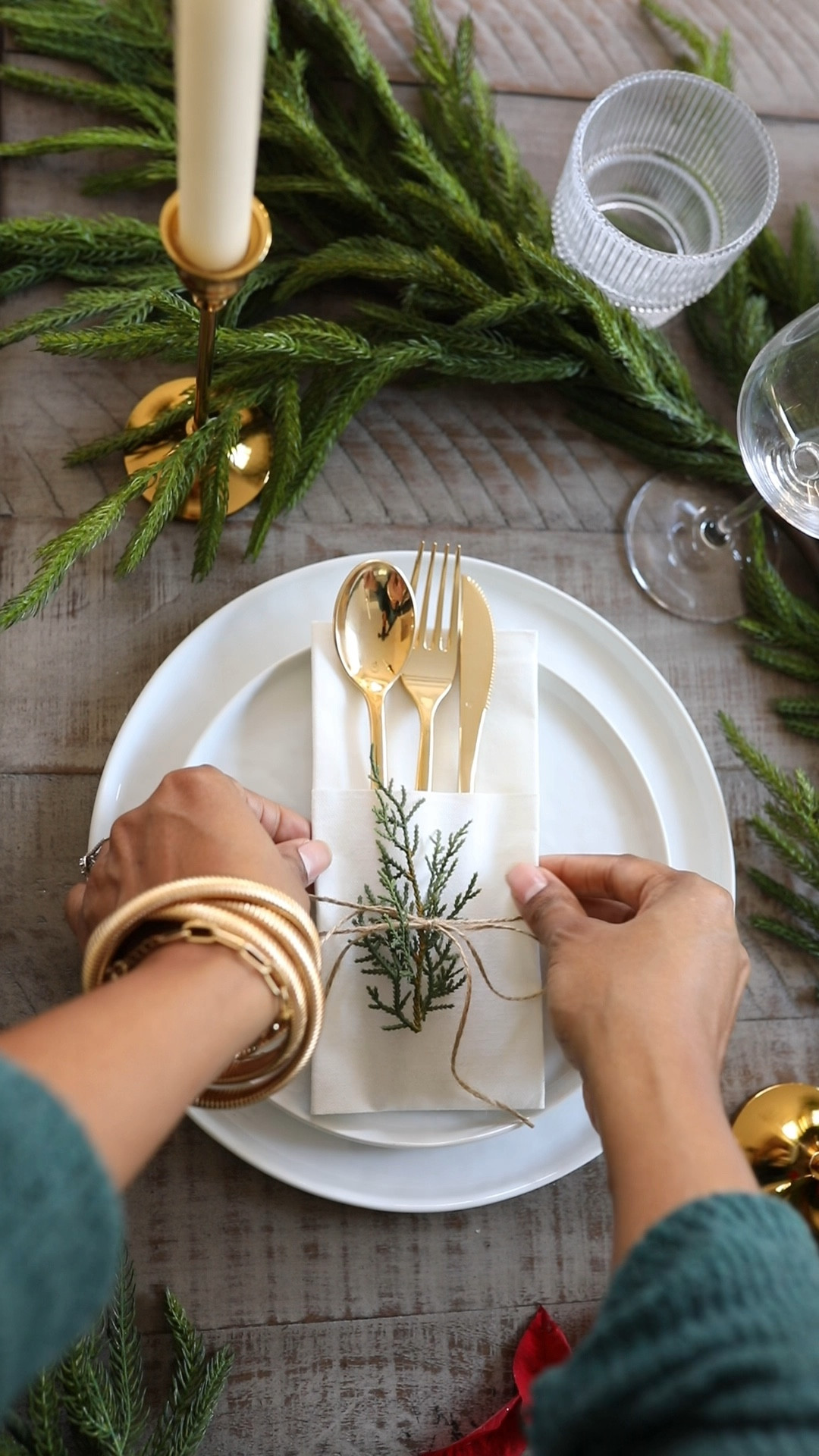 I love an easy, simple and affordable Christmas tablescape! Hope this inspires you! #christmas #christmastable #christmastablescape #holidaydecor #christmastabledecor #garland #crateandbarrel #amazonfinds #whitedishes #whiteplates #flamlesscandles 

#LTKSeasonal #LTKeurope #LTKHoliday