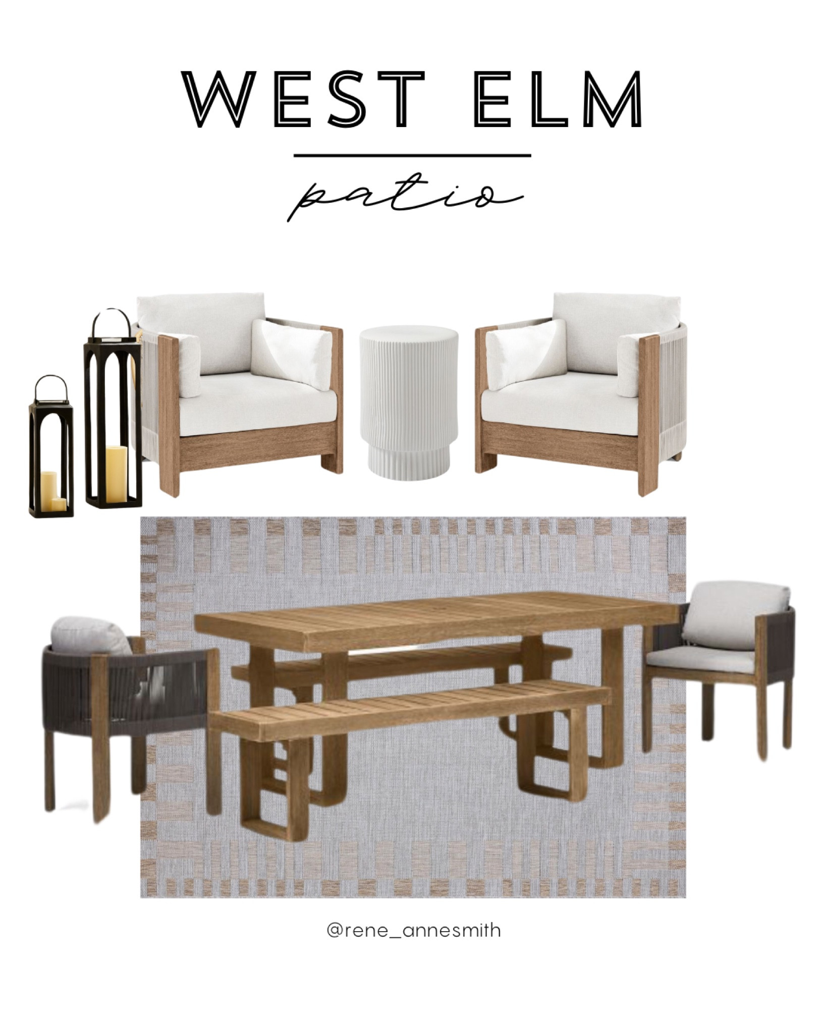 Patio | Furniture

Love our West Elm patio set! Highly recommend. Worth every penny! 

West Elm, outdoor, rug, area rug, Loloi, Amazon finds, teak wood, all weather, sunbrella, outdoor furniture, backyard, accent chair, side table, dining set, dining table, dining chairs, bench, captain chair, lantern, outdoor accessories, outdoor decor, neutral#LTKhome #LTKfamily

#LTKSeasonal
