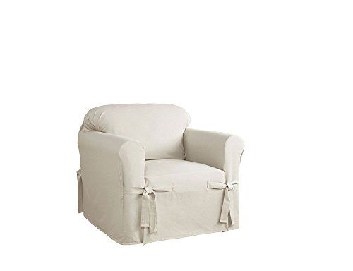 Serta Relaxed Fit Duck Furniture Slipcover for Chair, Natural | Amazon (US)