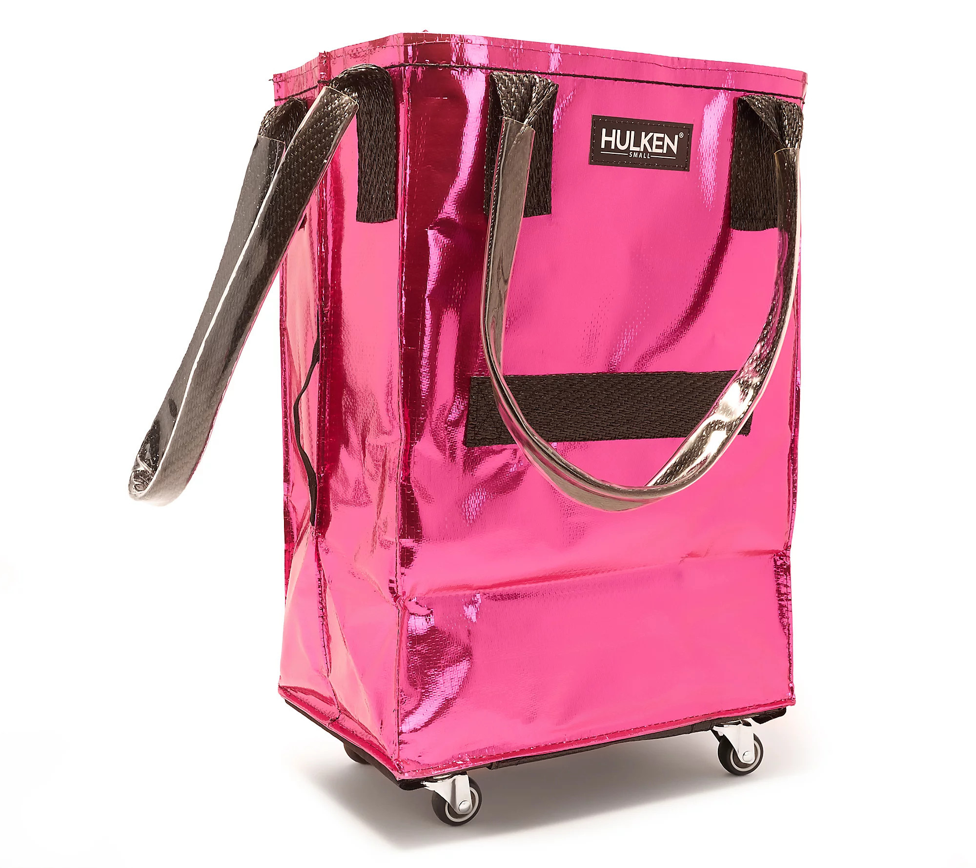 Hulken Small Rolling Tote w/ Zip Top & Button Closure | QVC