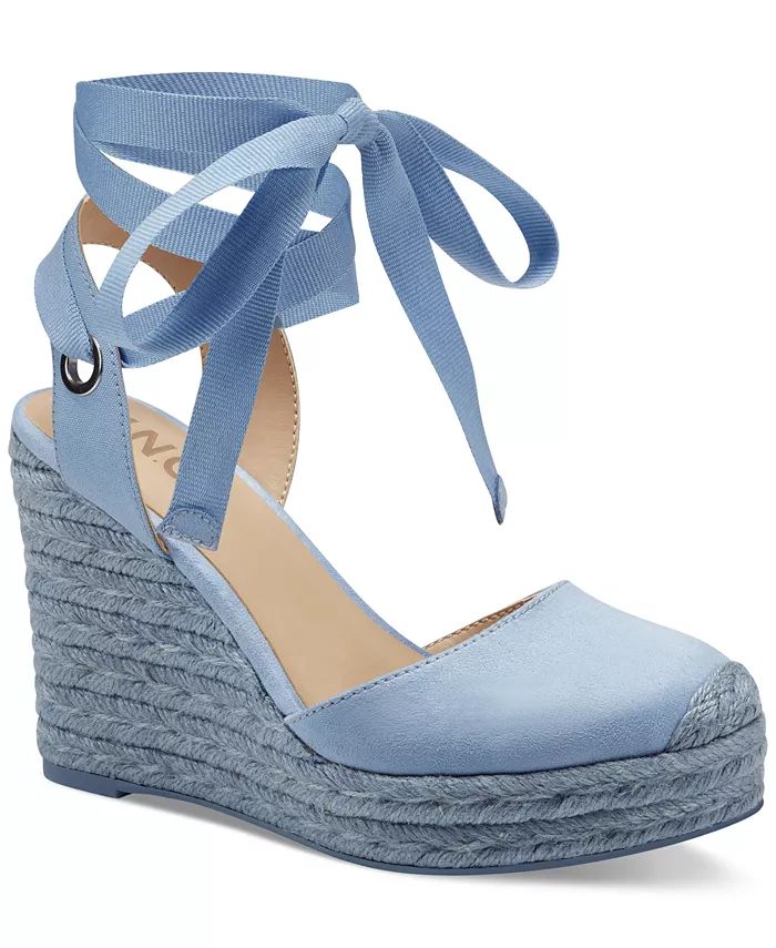 I.N.C. International Concepts Women's Maisie Lace-Up Espadrille Wedge Sandals, Created for Macy's... | Macy's