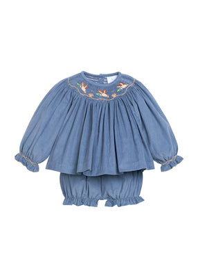 Smocked Bishop Bloomer Set - Flying Mallard | Little English