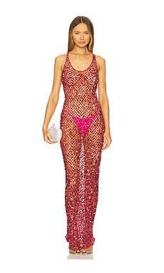 Lapointe Sequin Tank Gown in Deep Pink from Revolve.com | Revolve Clothing (Global)