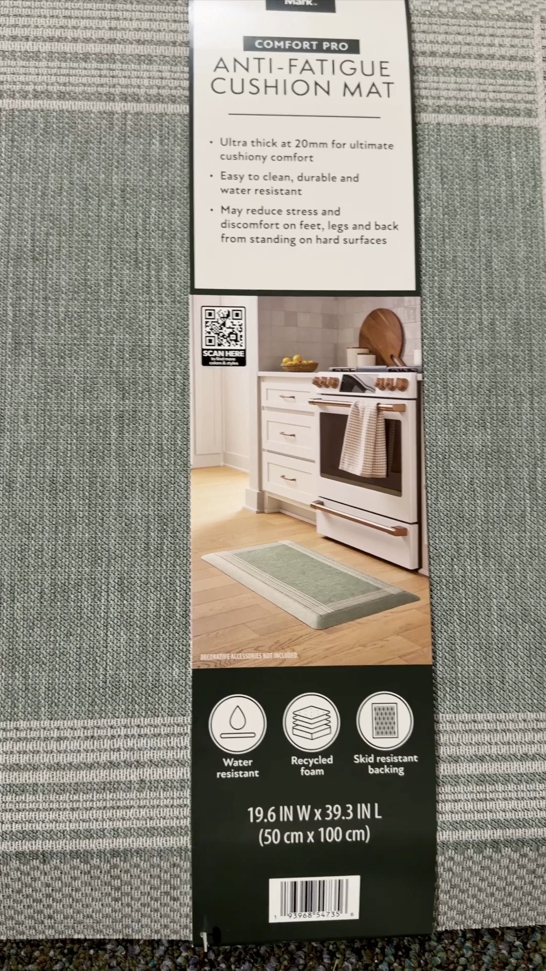 ✨ This Member’s Mark anti-fatigue mat has a cushioned design to help reduce fatigue while standing, a water-resistant surface for easy cleanup, and a non-slip backing to help keep it securely in place. 

It's perfect for the kitchen, but I'm going to use mine in the laundry room 🧺
#LaundryMustHaves #KitchenEssentials #HomeFinds 

 #LTKdayinmylife #LTKHome