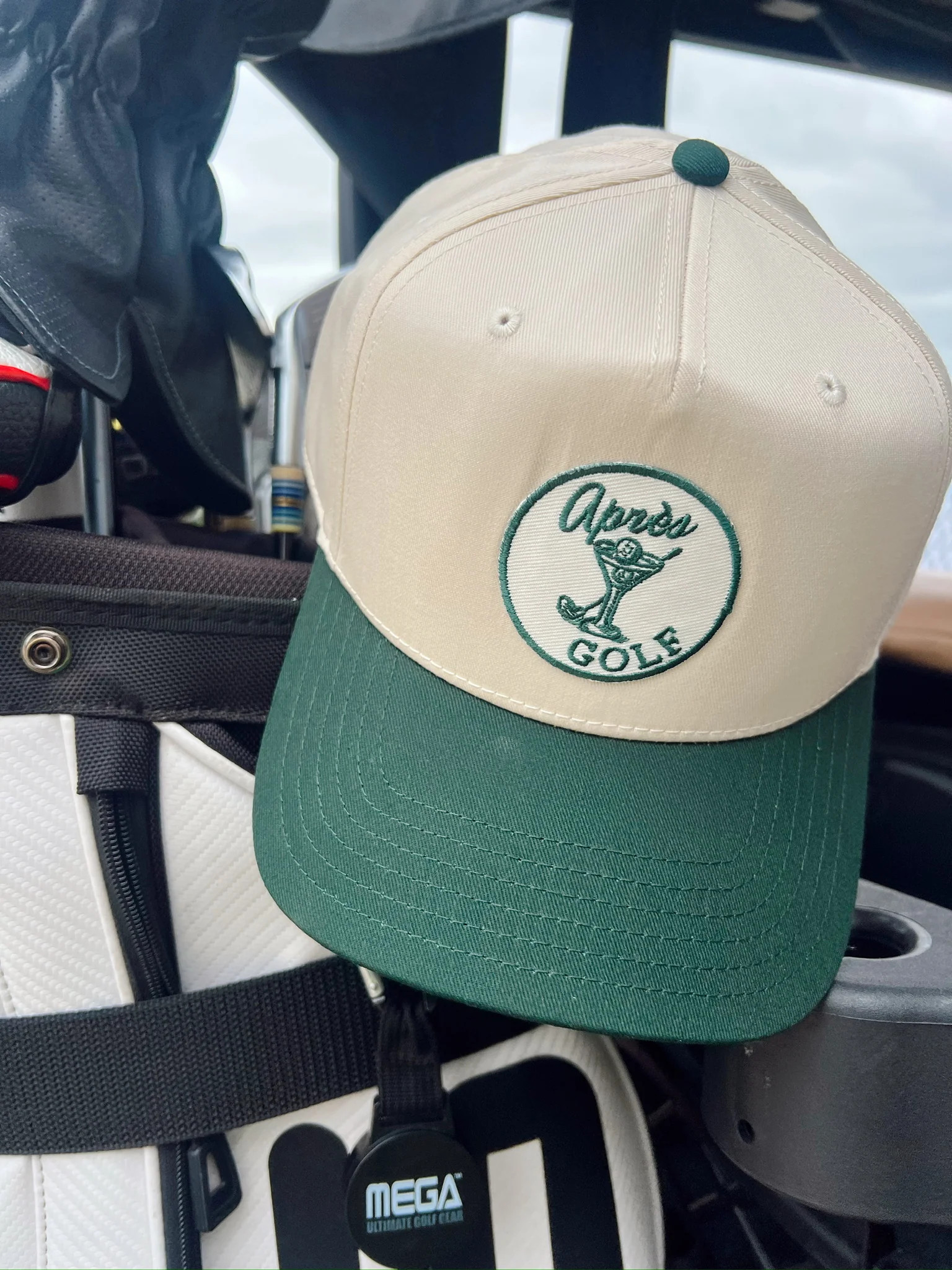 Apres Golf - Green Vintage Trucker Hat | KenzKustomz