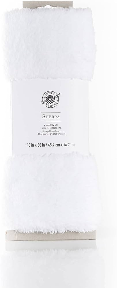 White Sherpa Fabric Bundle by Loops & Threads® | Amazon (US)
