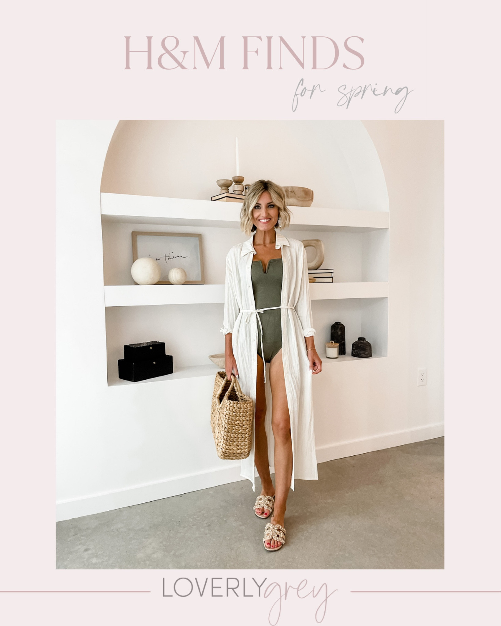 Unbutton this dress to wear as a cover up 👏 Loverly Grey is wearing a small in the one piece and XS in the dress 

#LTKFind #LTKswim #LTKstyletip