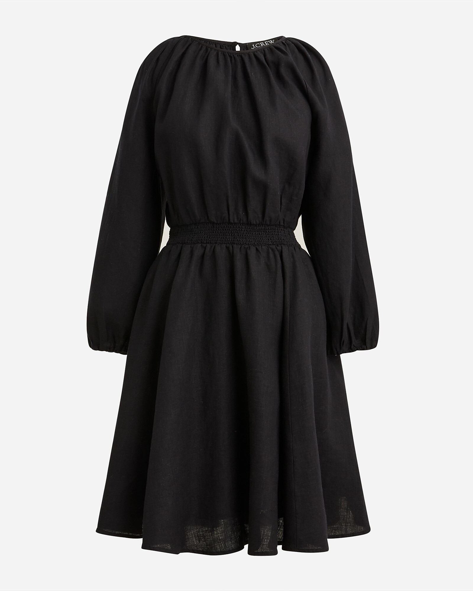 Palermo smocked-waist mini dress in linen | J. Crew US