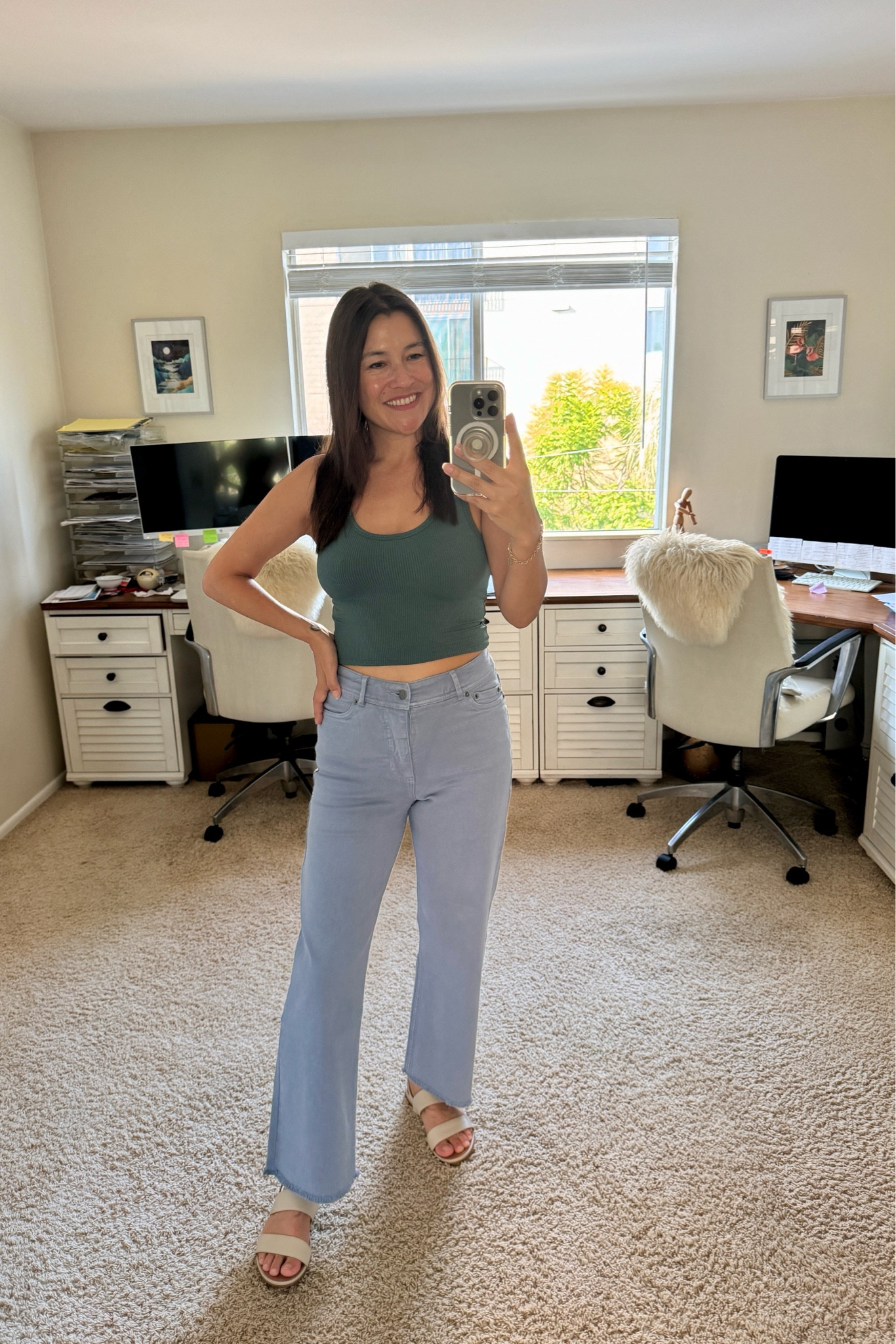 Fall outfit: Toad & Co cropped tank top and Balsam pants. Super comfy and flattering, and I absolutely adore all the yummy colors this tank and pants come in. @toadandcoclothing #ad

#LTKSeasonal #LTKOver40 #LTKFindsUnder100