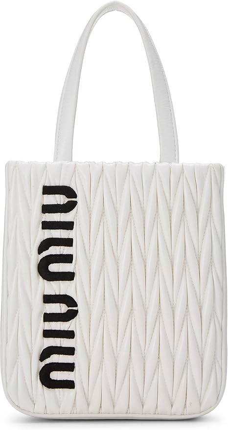 Amazon.com: Miu Miu, Pre-Loved White Nappa Convertible Top Handle Bag, White : Luxury Stores | Amazon (US)