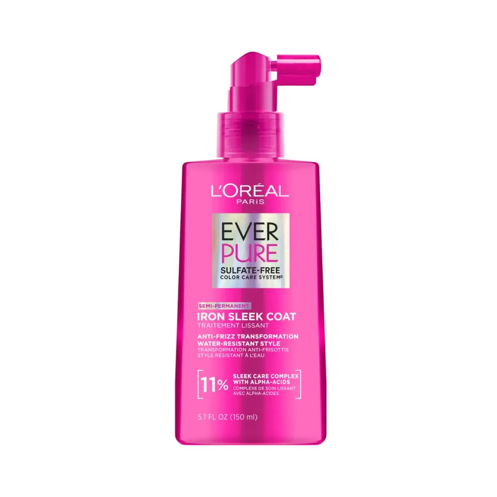 L'Oreal Paris Sulfate Free Iron Sleek Coat, EverPure, 5.1 fl. oz.(150ml) | Olive Young US