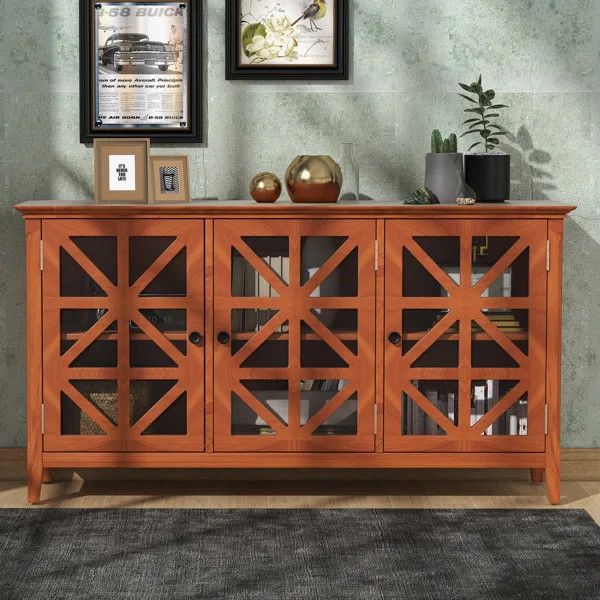 Jakovs 62.2" Storage Credenza, Dining Cabinet, Kitchen Buffet | Wayfair North America