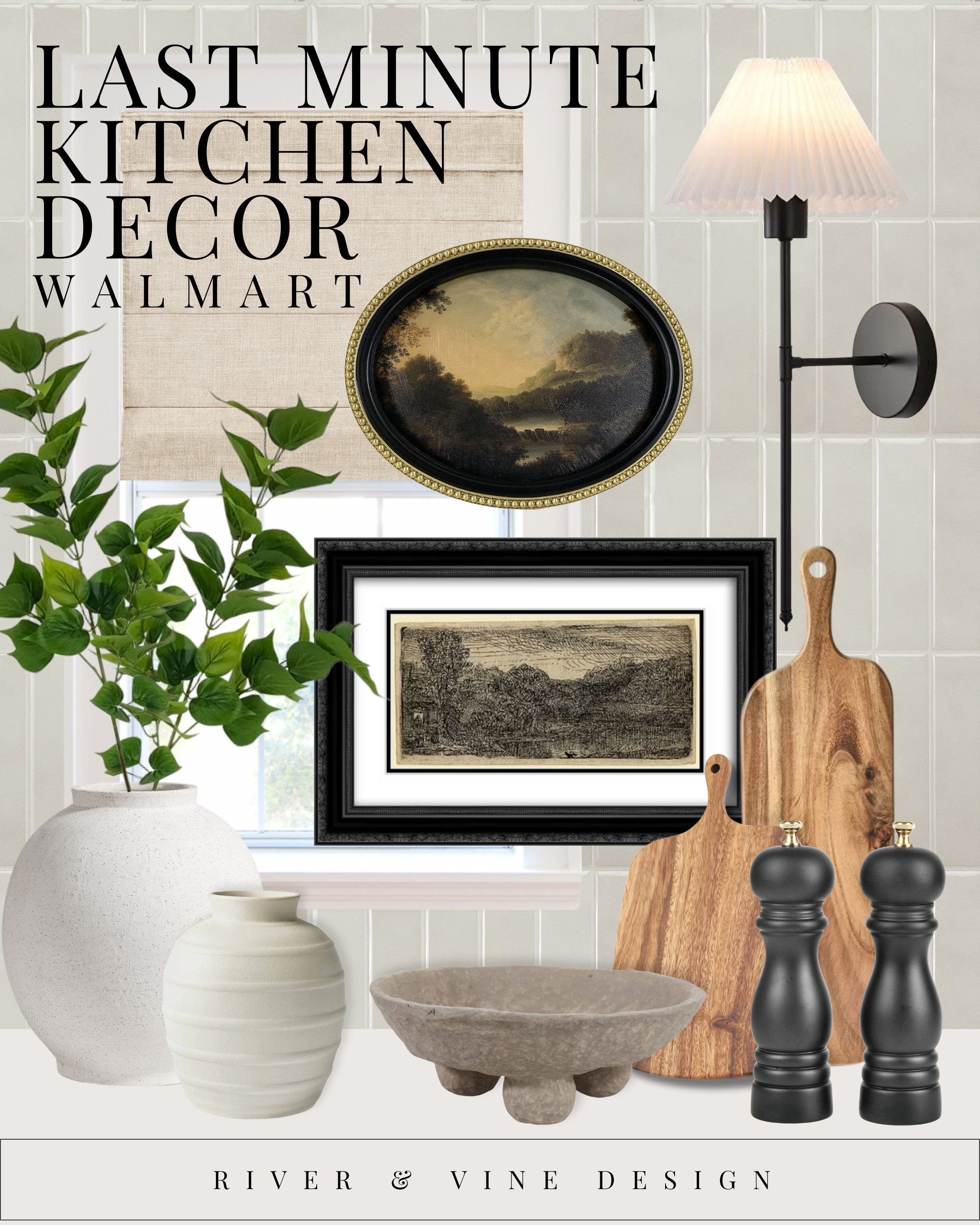 Hosting season is here, and it doesn’t have to mean a full remodel to make your kitchen guest-ready. These simple, high-impact accents from Walmart instantly elevate your space — from vintage-inspired wall art that adds warmth, to sculptural vases and wooden boards that bring texture and charm to your counters. Add a pleated wall sconce for an instant designer touch, and you’ve got a space that feels intentional and styled just in time for holiday hosting. 

 #LTKHoliday #LTKSeasonal #LTKHome