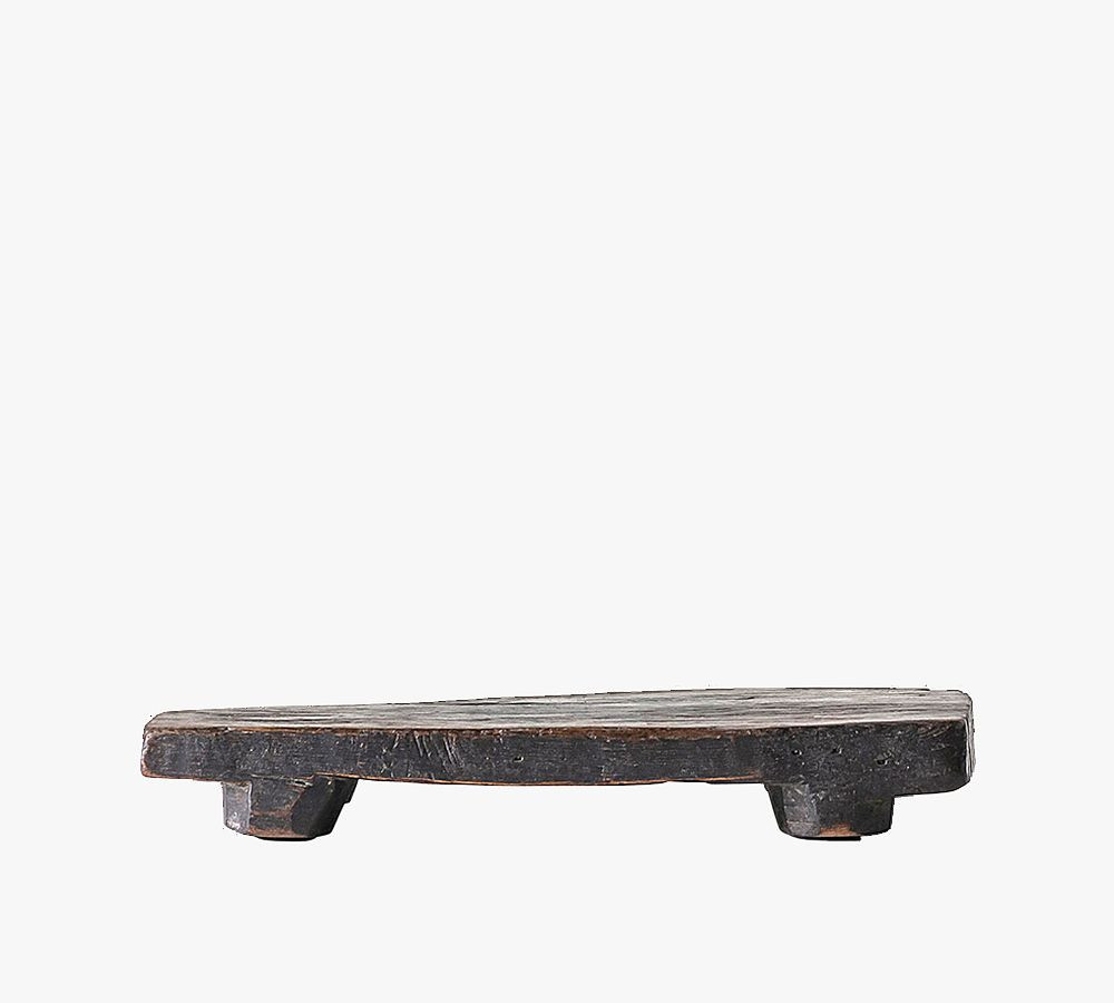 Found Reclaimed Wood Pedestal Tray | Pottery Barn (US)