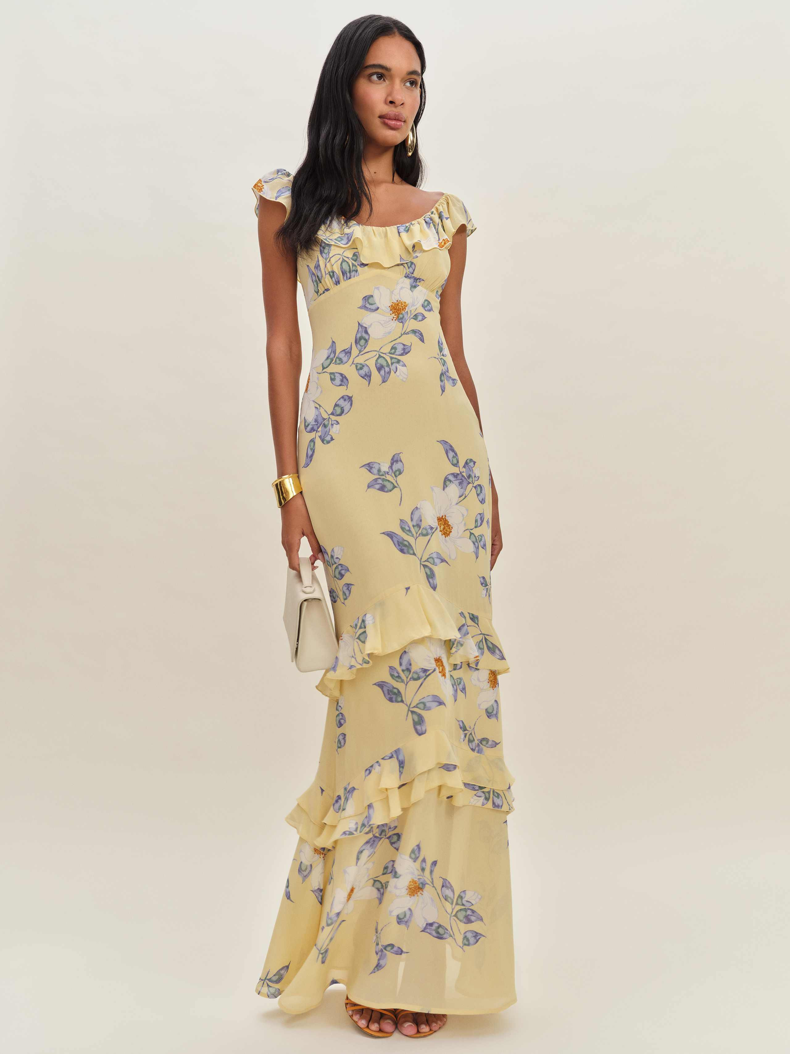 Reformation Tripoli Dress Yellow 10 | Reformation (Global)