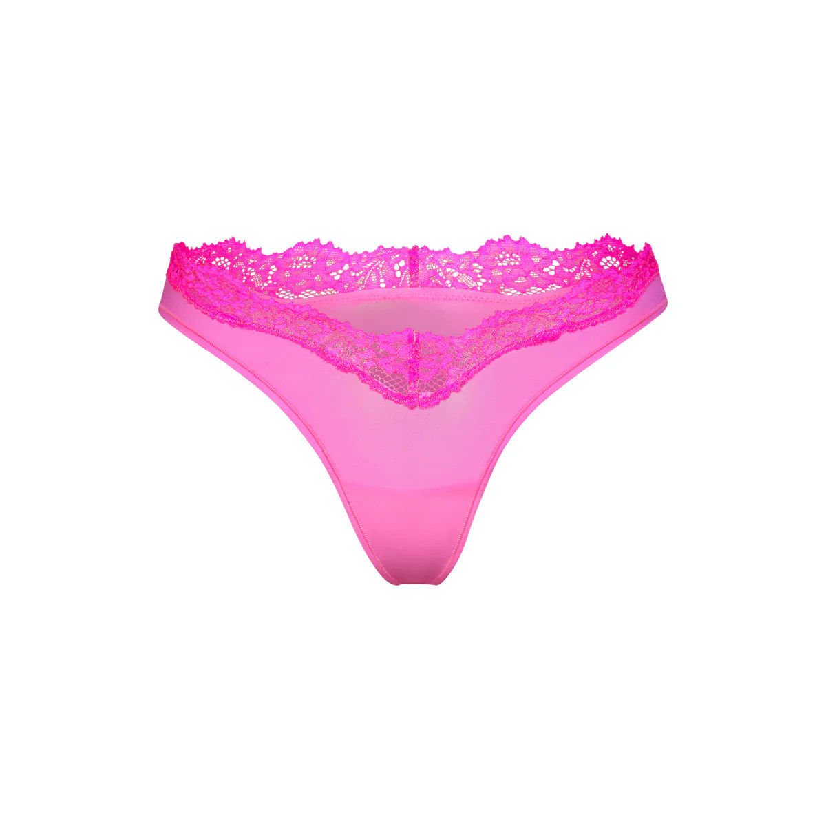FITS EVERYBODY LACE DIPPED THONG | TAFFY TONAL | SKIMS (US)