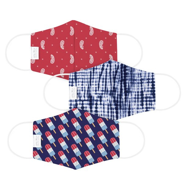 Martex Reusable Youth Face Mask, American Getaway , 3-Pack | Walmart (US)