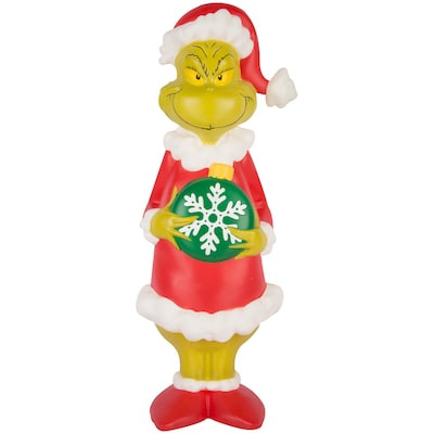 Grinch 2-ft LED The Grinch with Snowflake Ornament Blow Mold | Lowe's