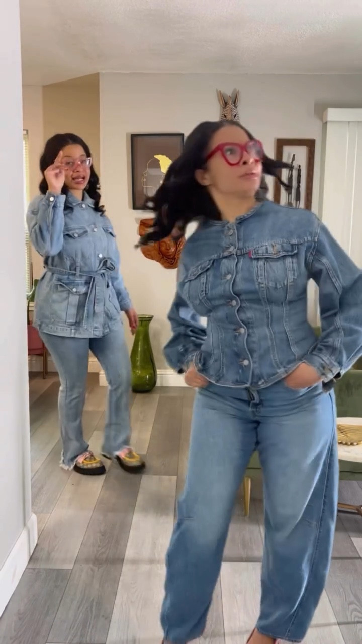 LOL did I say mitch match? I meant mix and match 🤦🏽‍♀️😂 But anyway… here’s a Canadian tuxedo!”

Hashtags:
#LTKStyle #ShopMyLTK #LTKFinds #LTKCreator #DenimOnDenim CanadianTuxedo StyleInspo FashionOver40 EverydayStyle OOTD PersonalStyle StyleInfluencer FashionInspo StyledByMe EffortlessStyle WardrobeInspo ClassicStyle WomenWithStyle