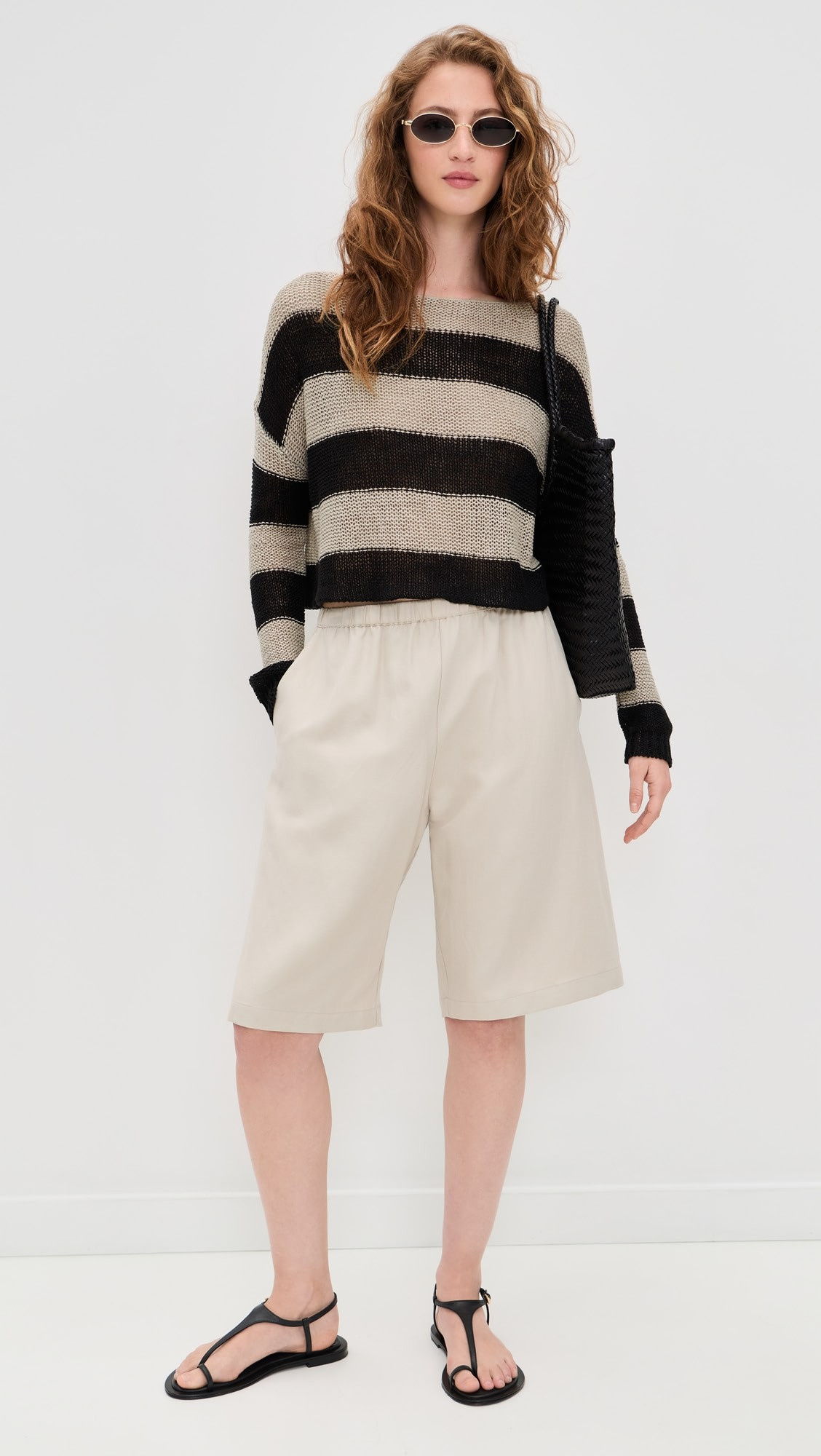 Enza Costa Stripe Linen Bateau Sweater | Shopbop | Shopbop