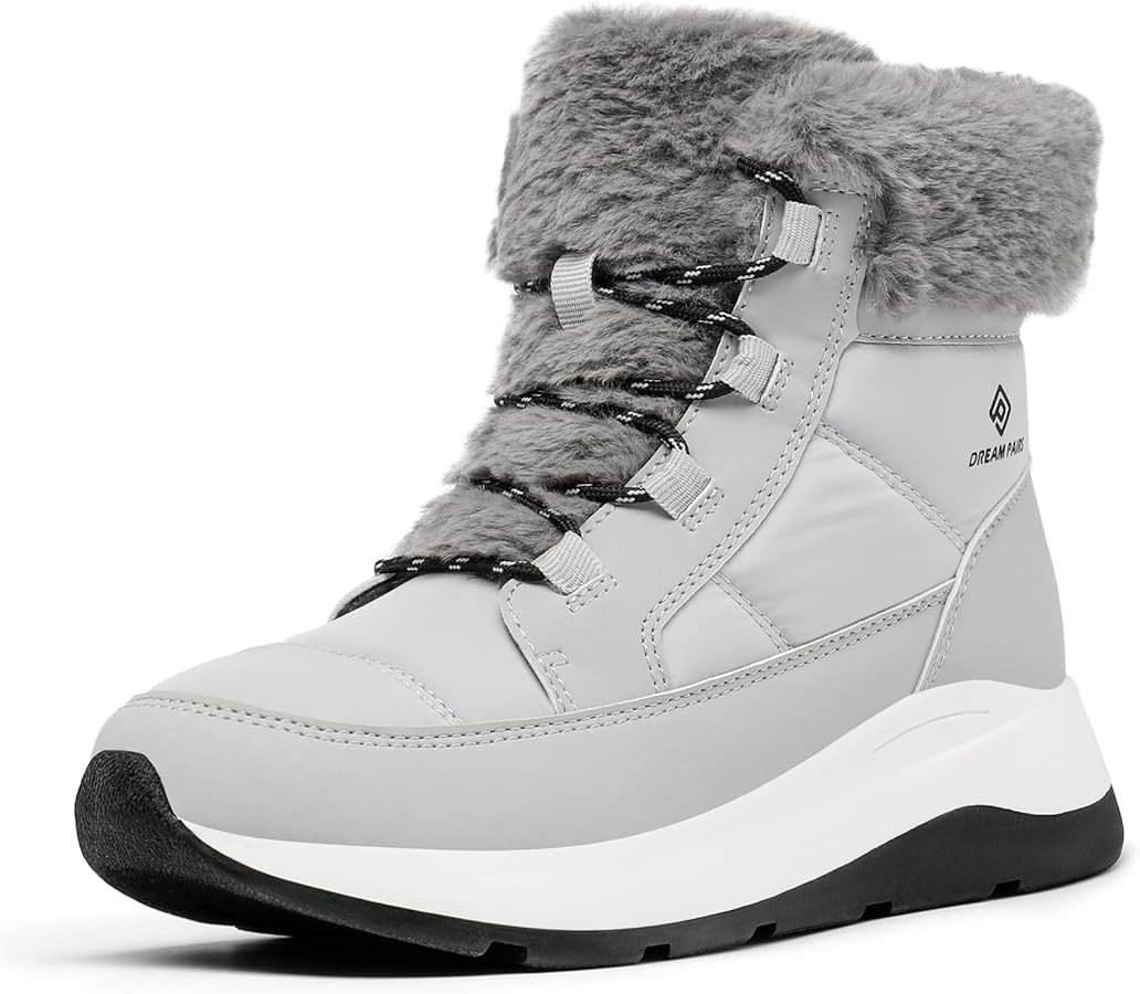 DREAM PAIRS Women's Winter Snow Boots, Faux Fur Waterproof Ankle Booties, Ladies Comfortable Shor... | Amazon (US)