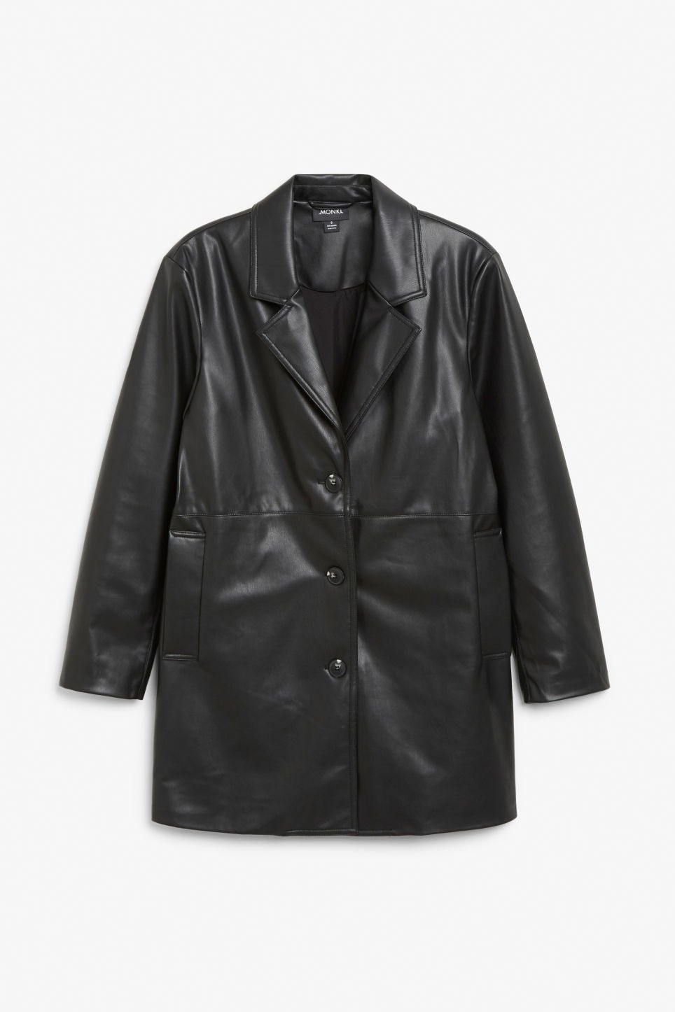 Faux leather jacket - Black | Monki