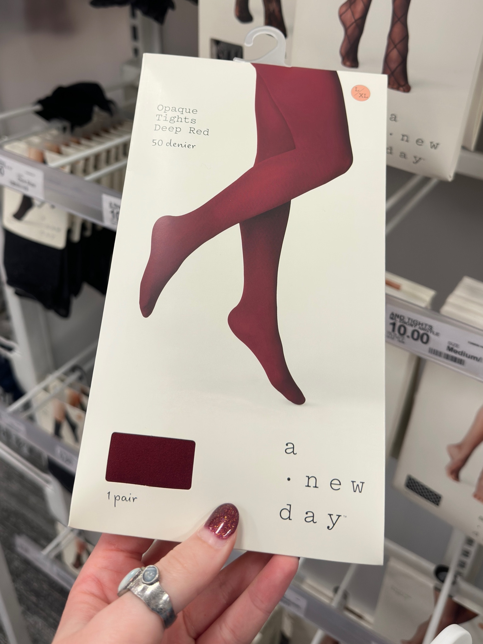 A New Day opaque tights in deep red from Target

#LTKStyleTip #LTKHoliday #LTKSeasonal