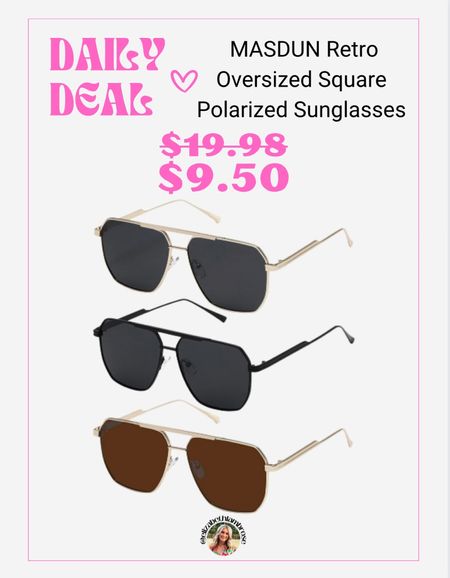 MAJOR STEAL!! 
Amazon sunglasses - 3 pack for $10 after tax!!
I just had to grab this steal since it was so good!! 
Each pair is a little over $3 y’all!! You cant beat that!!
Hurry before the deal goes away!!

#sunglasses #amazon #sunnies #trendy #deal #steal #majorsteal #polarized #3pack

#LTKU #LTKSeasonal #LTKsalealert