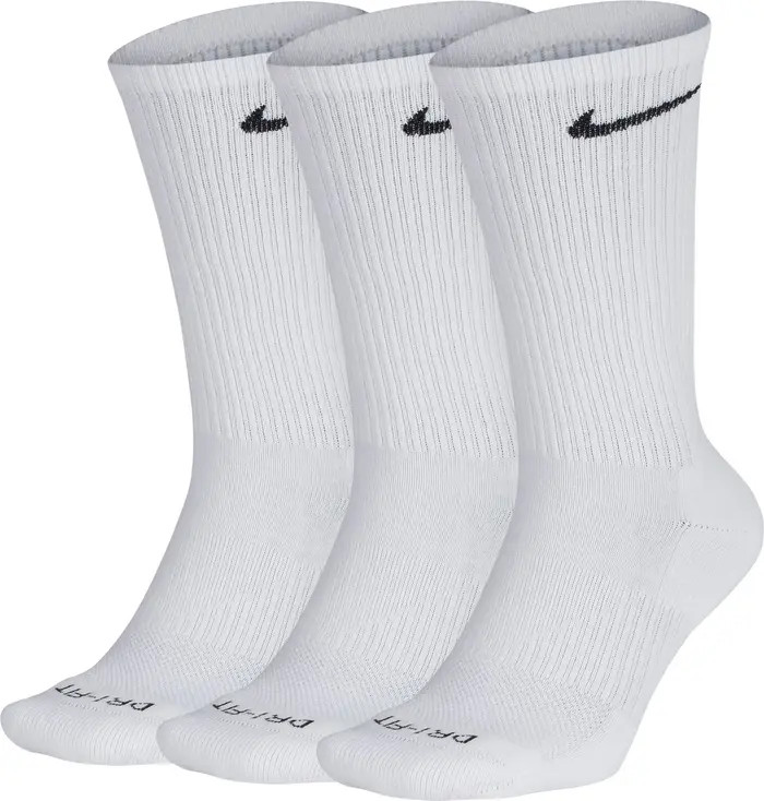 Assorted 3-Pack Everyday Plus Cushion Crew Training Socks | Nordstrom
