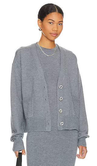 Sammie Cardigan in Charcoal Grey | Revolve Clothing (Global)