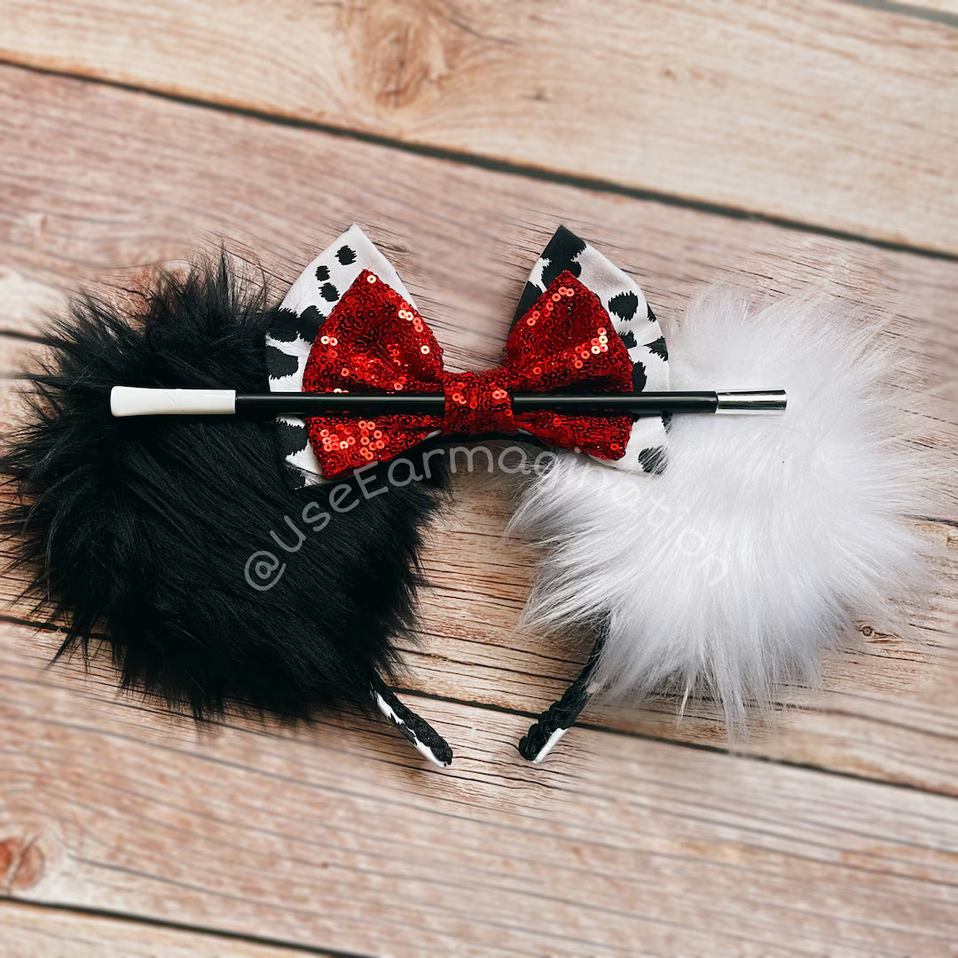 Cruella De Vil Mouse Ears - Etsy | Etsy (US)