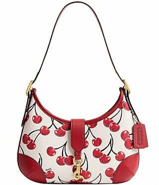 COACH The Coach Originals Cherry Print Hamptons Hobo Shoulder Bag - Chalk Multi | Dillard's