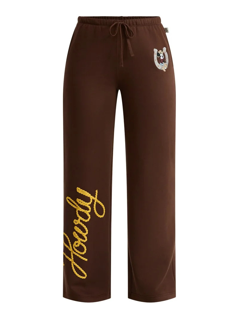 Disney Mickey Mouse Women's Graphic Wide Leg Jogger Pants, Sizes XXS-XXL - Walmart.com | Walmart (US)