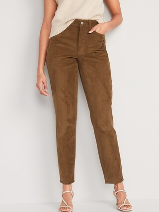 High-Waisted O.G. Straight Corduroy Ankle Pants for Women | Old Navy (US)