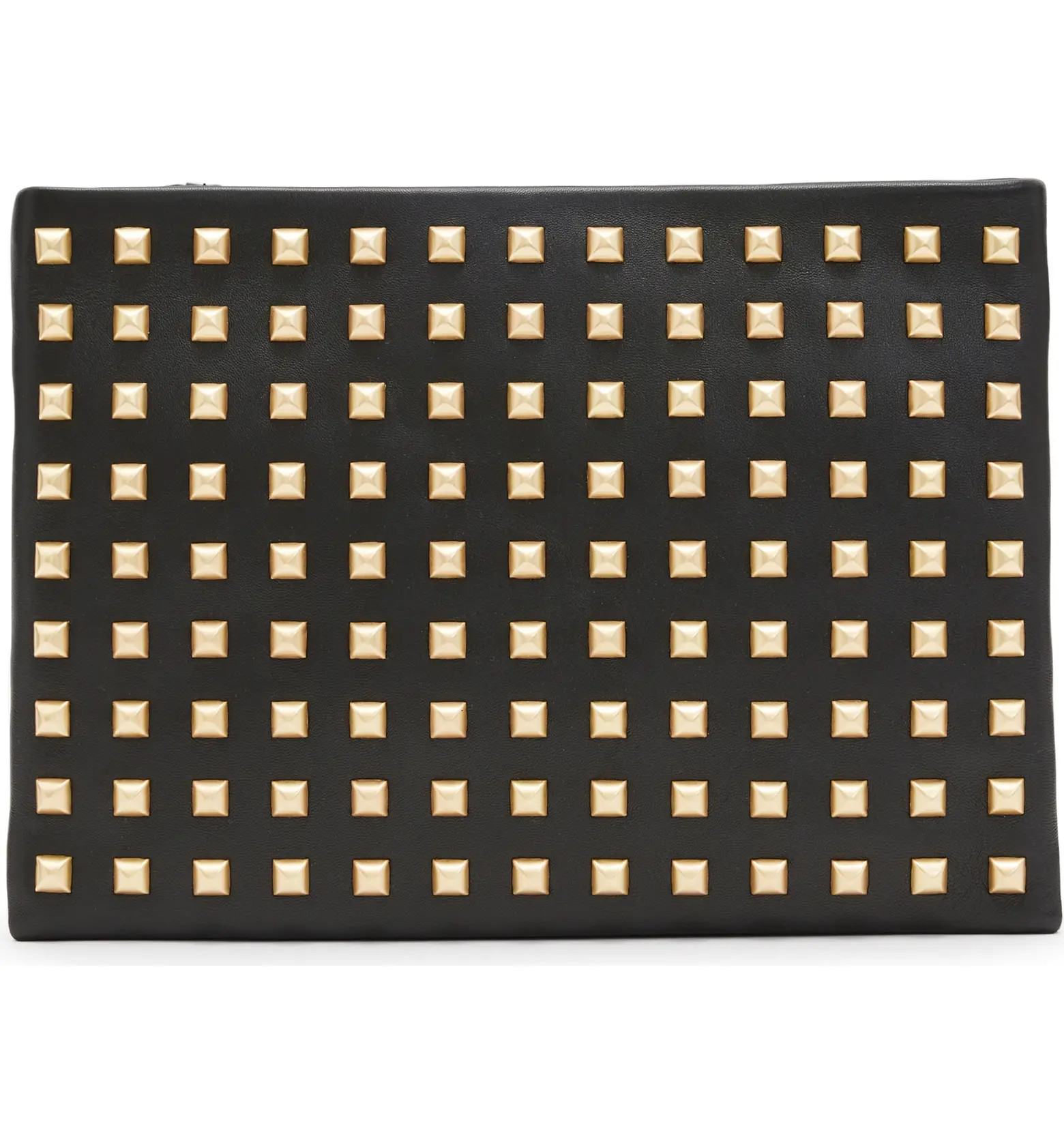 AllSaints Bettina Stud Embellished Leather Clutch | Nordstrom | Nordstrom