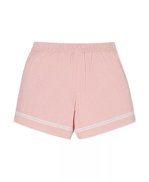 Little and Big Girls' Organic Seersucker Pull-On Short | Macy's